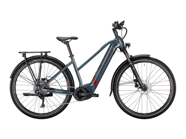 Vélo de randonnée électrique Conway CAIRON T 3.0, cadre Trapèze, Gris/Cuivre