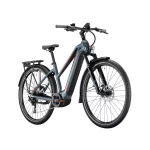 Vélo de randonnée électrique Conway CAIRON T 3.0, cadre Trapèze, Gris/Cuivre, vue de 3/4